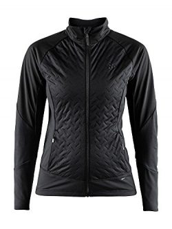Craft Sportswear Womens Fusion Nordic Cross Country Ski Quilted Windproof Lightweight Jacket, Bl ...