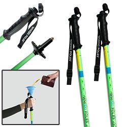 WhiSki Poles are high performance SKI POLE FLASKS holding 16 oz + Free Collapsible Funnel + Stic ...