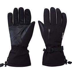Aegend Ski Snowboard Gloves Large Waterproof Thinsulate Winter Thermal Warm Gloves Windproof Black