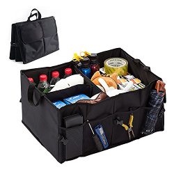 Car Storage Organizer Auto Trunk SUV Heavy Duty Portable Durable Collapsible Waterproof Truck Ca ...